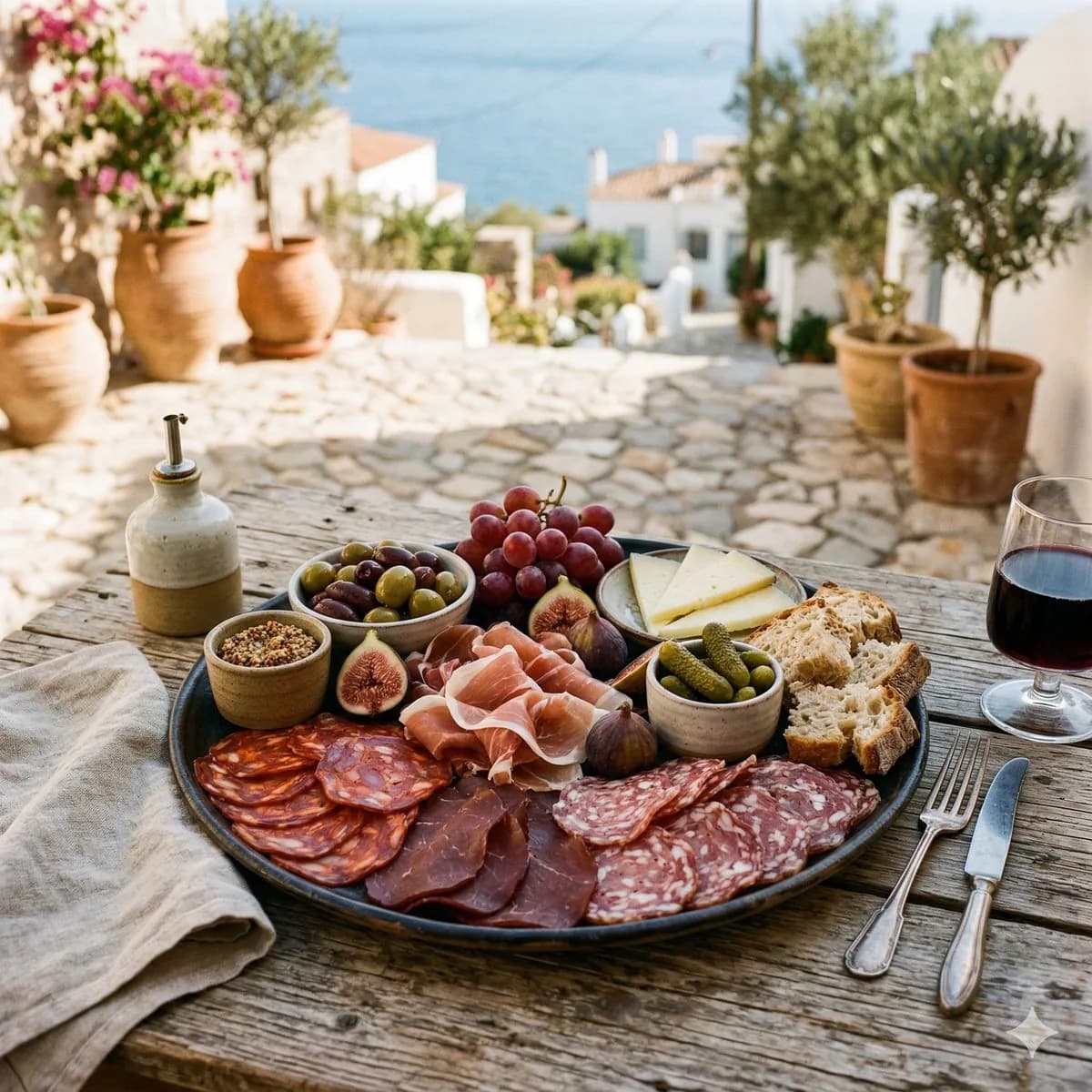 Cured meat platter