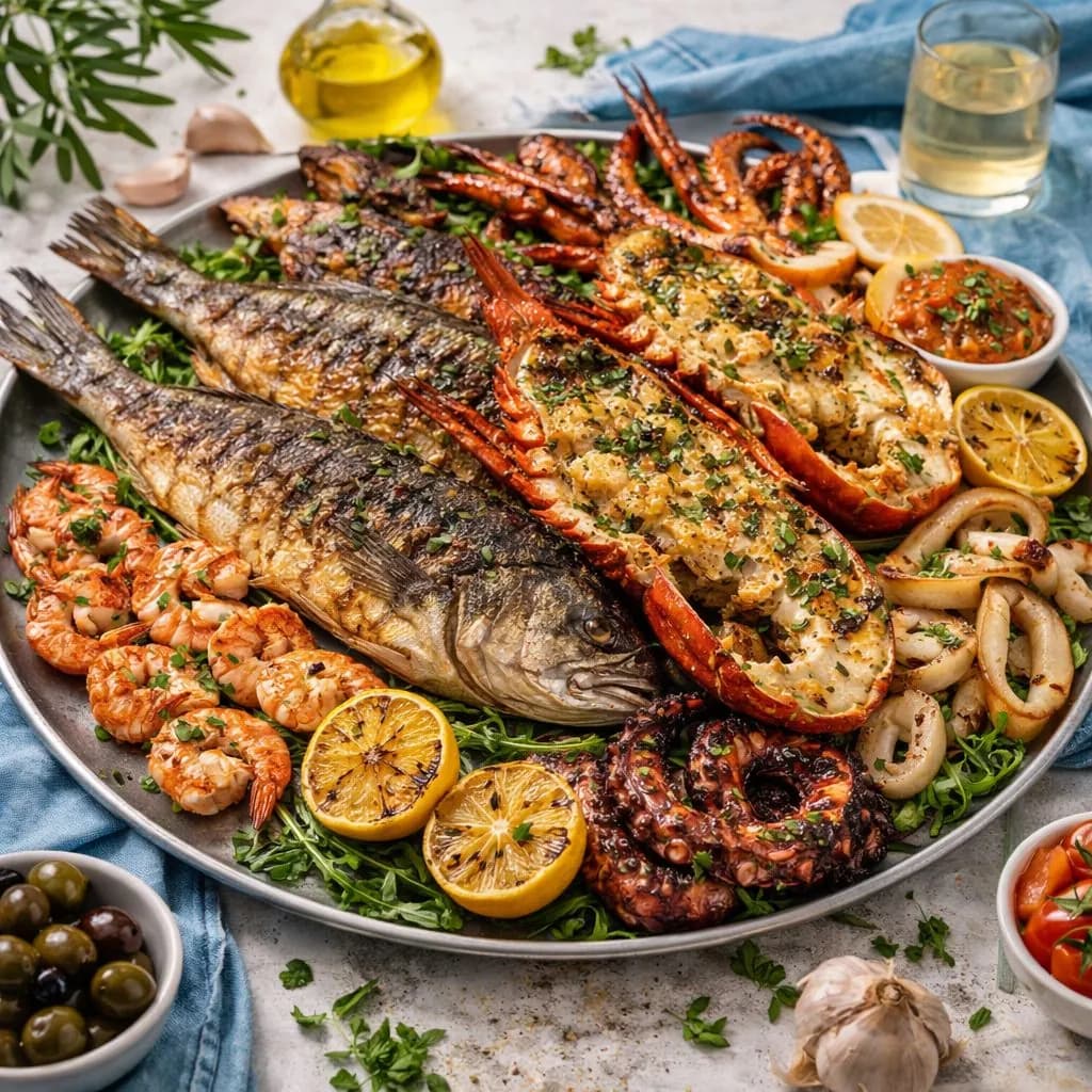 Fish platter for 2