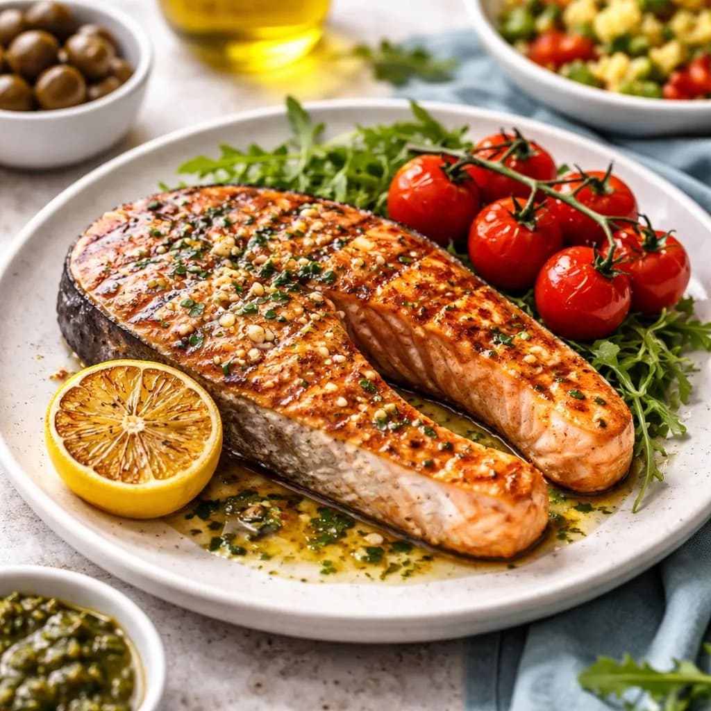 Salmon steak