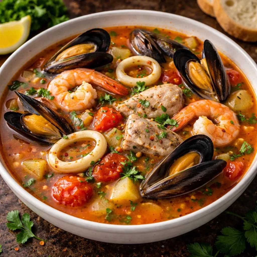 Seafood soup
